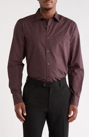 Nordstrom Plaid Cotton Poplin Button-Up Shirt