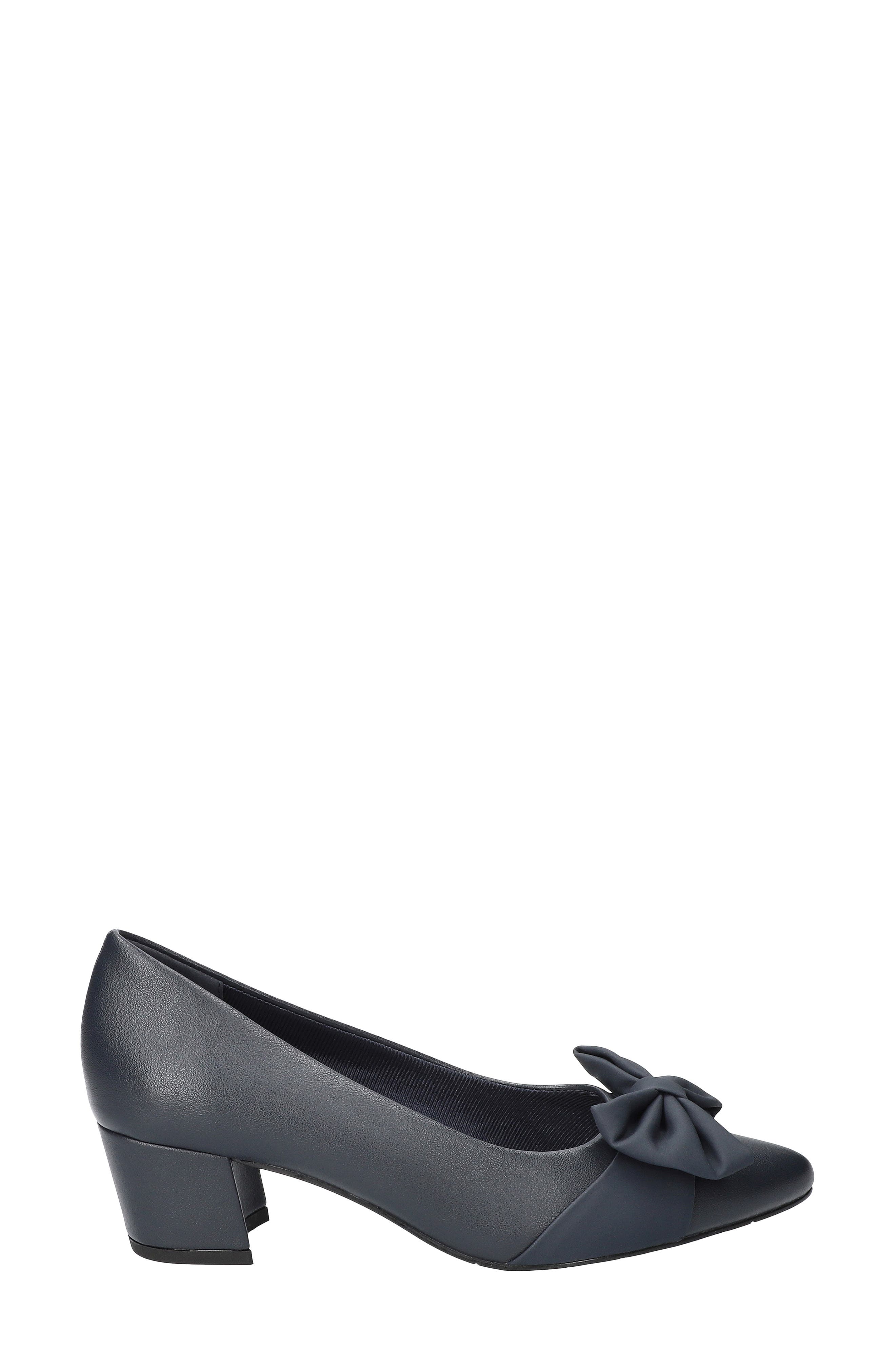 EASY STREET Alva Pointed Toe Pump - Wide Width Available, Alternate, color, Navy