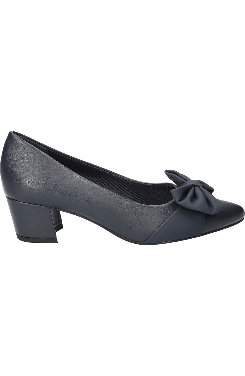 EASY STREET Alva Pointed Toe Pump - Wide Width Available, Alternate, color, Navy
