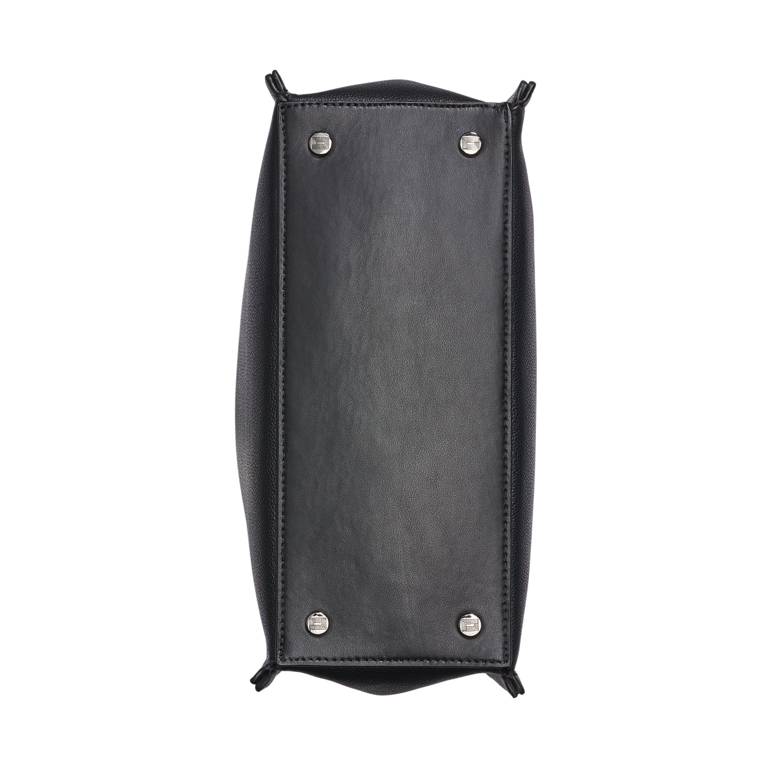 KARL LAGERFELD PARIS Cerise Satchel, Alternate, color, Black/Gunmetal