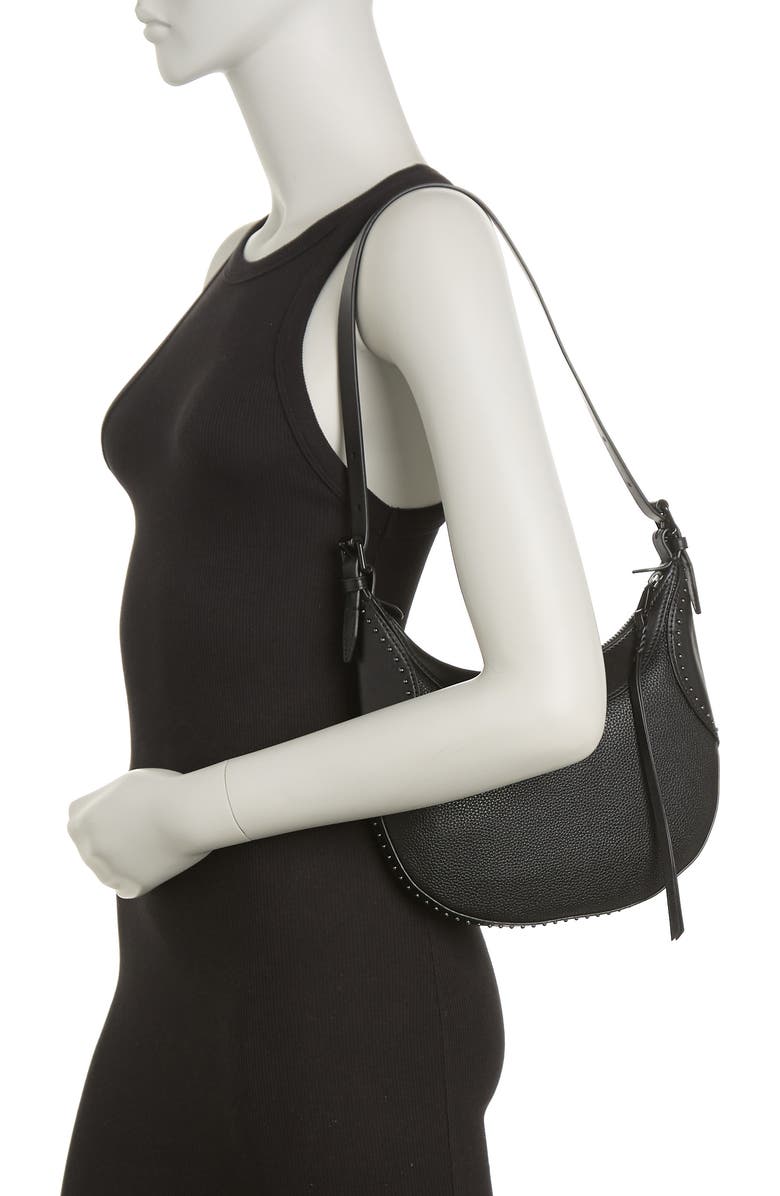 Rebecca Minkoff Pippa Studded Leather Hobo Bag, Alternate, color,