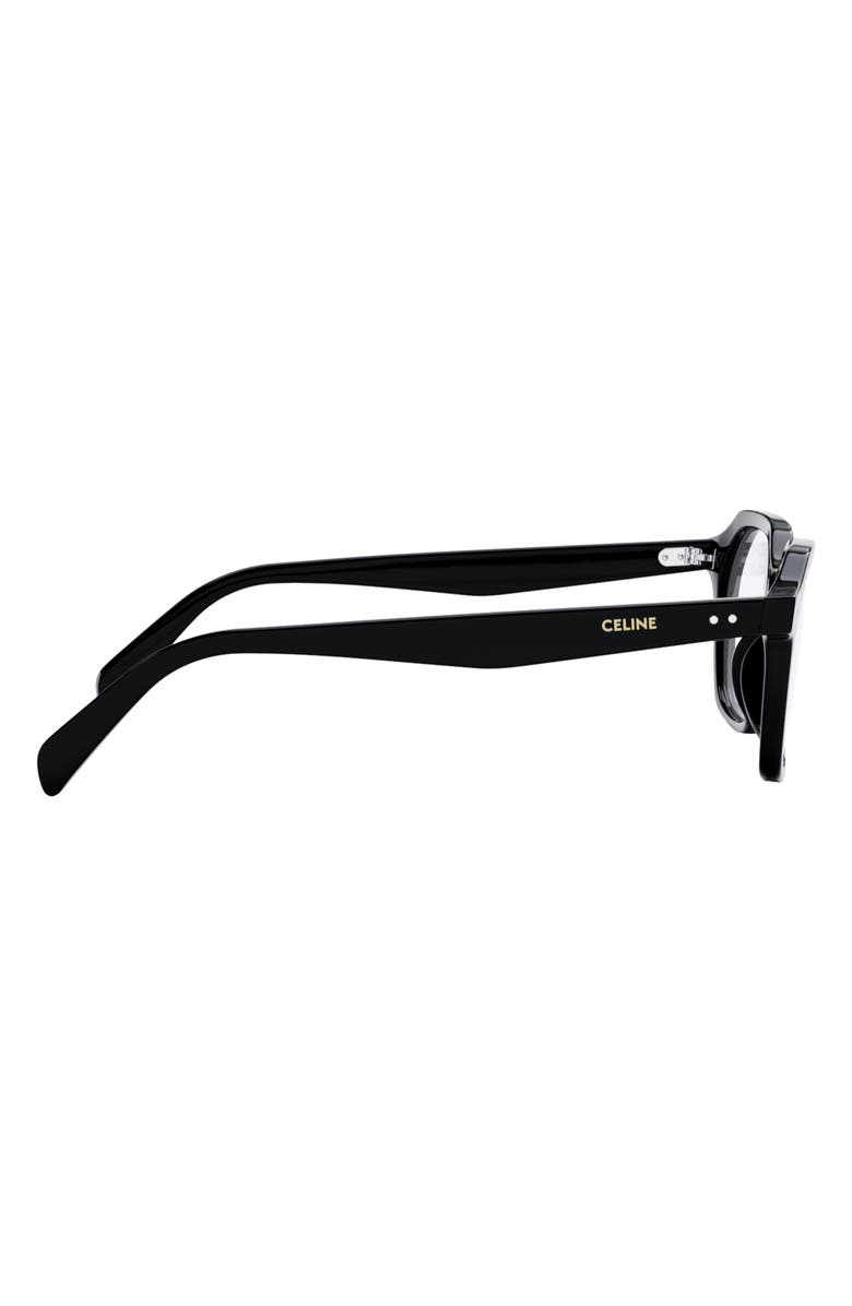 CELINE Thin 2 Dots 52mm Square Optical Glasses, Alternate, color, 