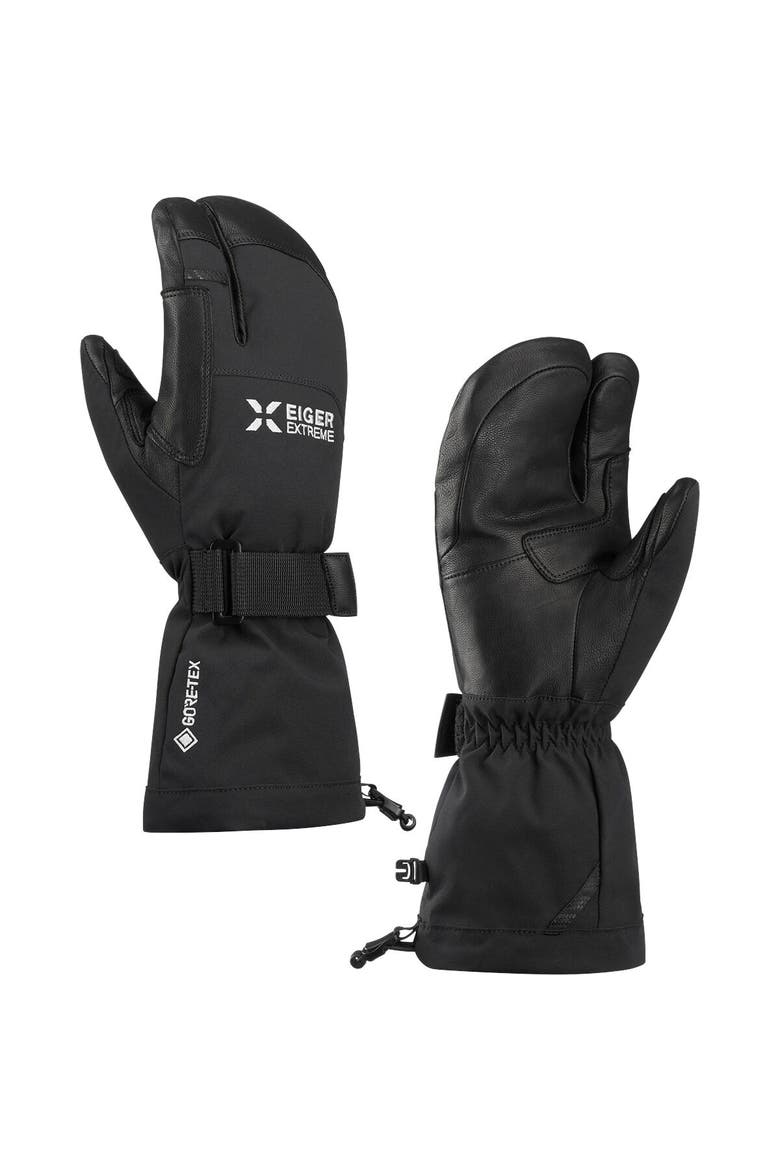 Eiger Nordwand Warm 3-Finger Glove, Alternate, color, Black