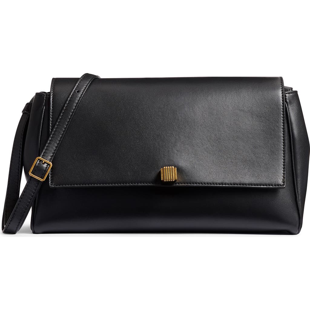 Khaite Audrey Leather Crossbody Bag in Black 200  product