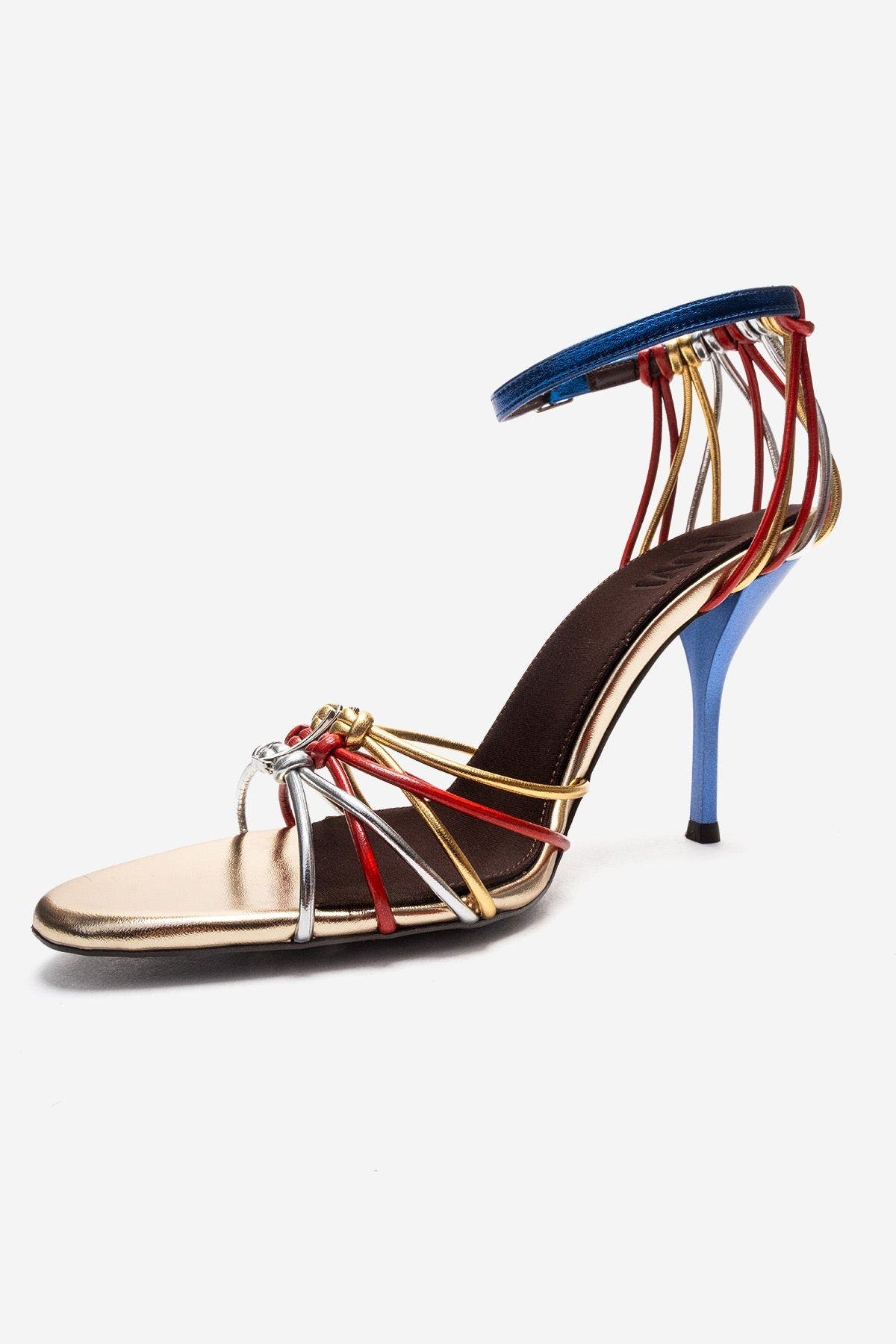 Prologue Shoes Arona Ankle Strap Stiletto Sandal, Alternate, color, Multi