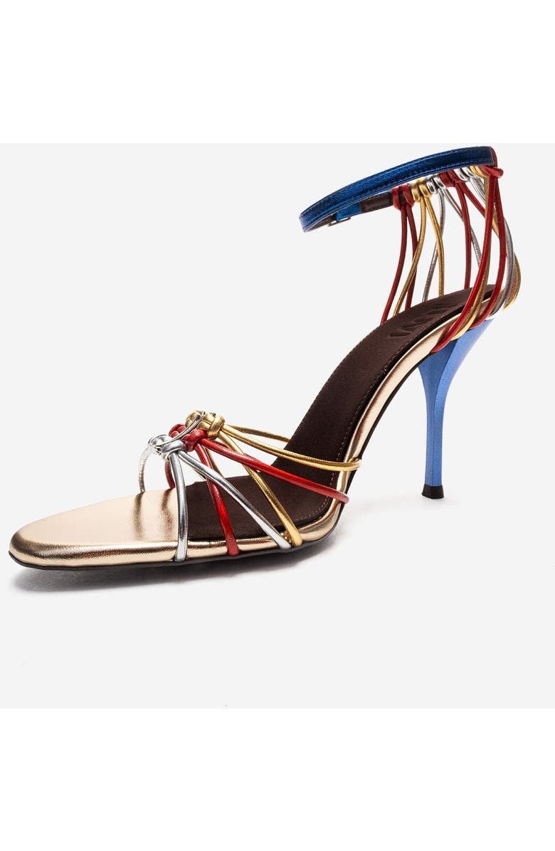 Prologue Shoes Arona Ankle Strap Stiletto Sandal, Alternate, color, Multi