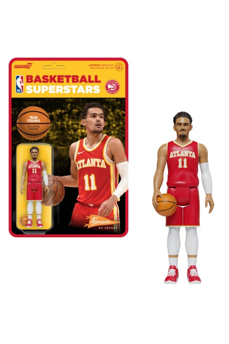 Trae Young (Atlanta Hawks) NBA ReAction Figure Wave 4 by Super7, Main, color, Orange