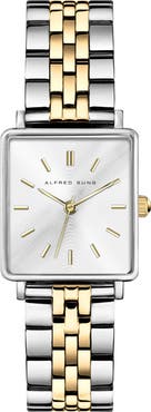 Alfred Sung Harmony Two-Tone Bracelet Watch, 22mm x 24mm