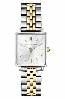 Alfred Sung Harmony Two-Tone Bracelet Watch, 22mm x 24mm