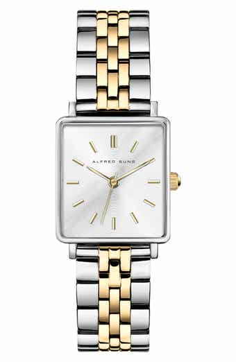 Alfred Sung Harmony Two-Tone Bracelet Watch, 22mm x 24mm