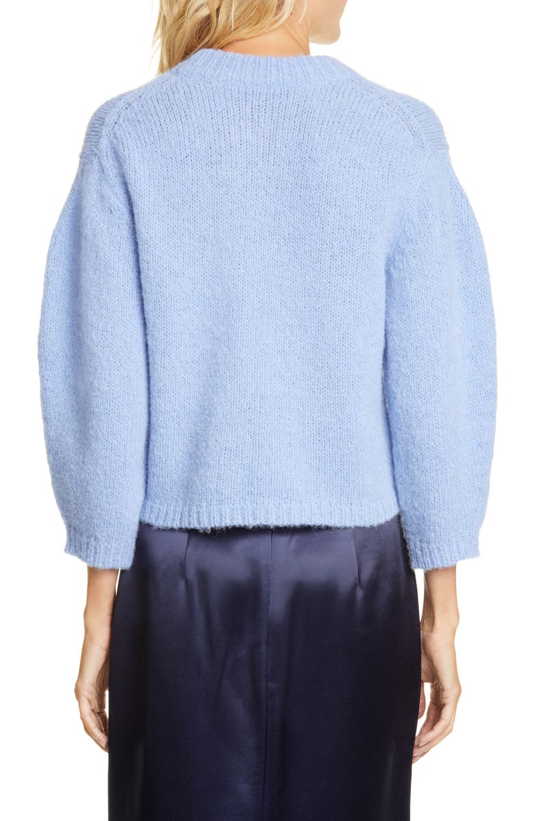 Tibi Cozette Alpaca & Wool Blend Crop Sweater, Alternate, color, 