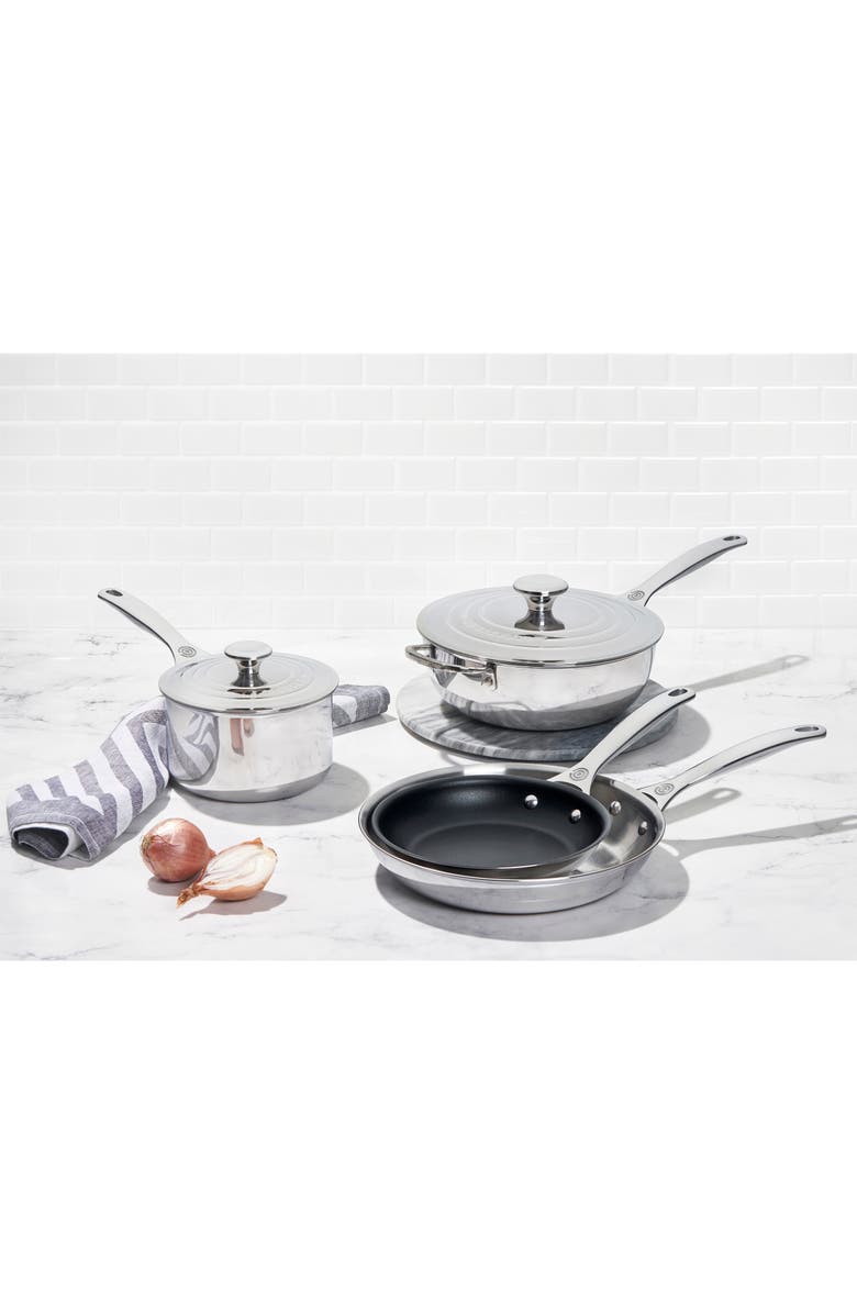 Le Creuset 6-Piece Signature Stainless Steel Cookware Set, Alternate, color, Silver