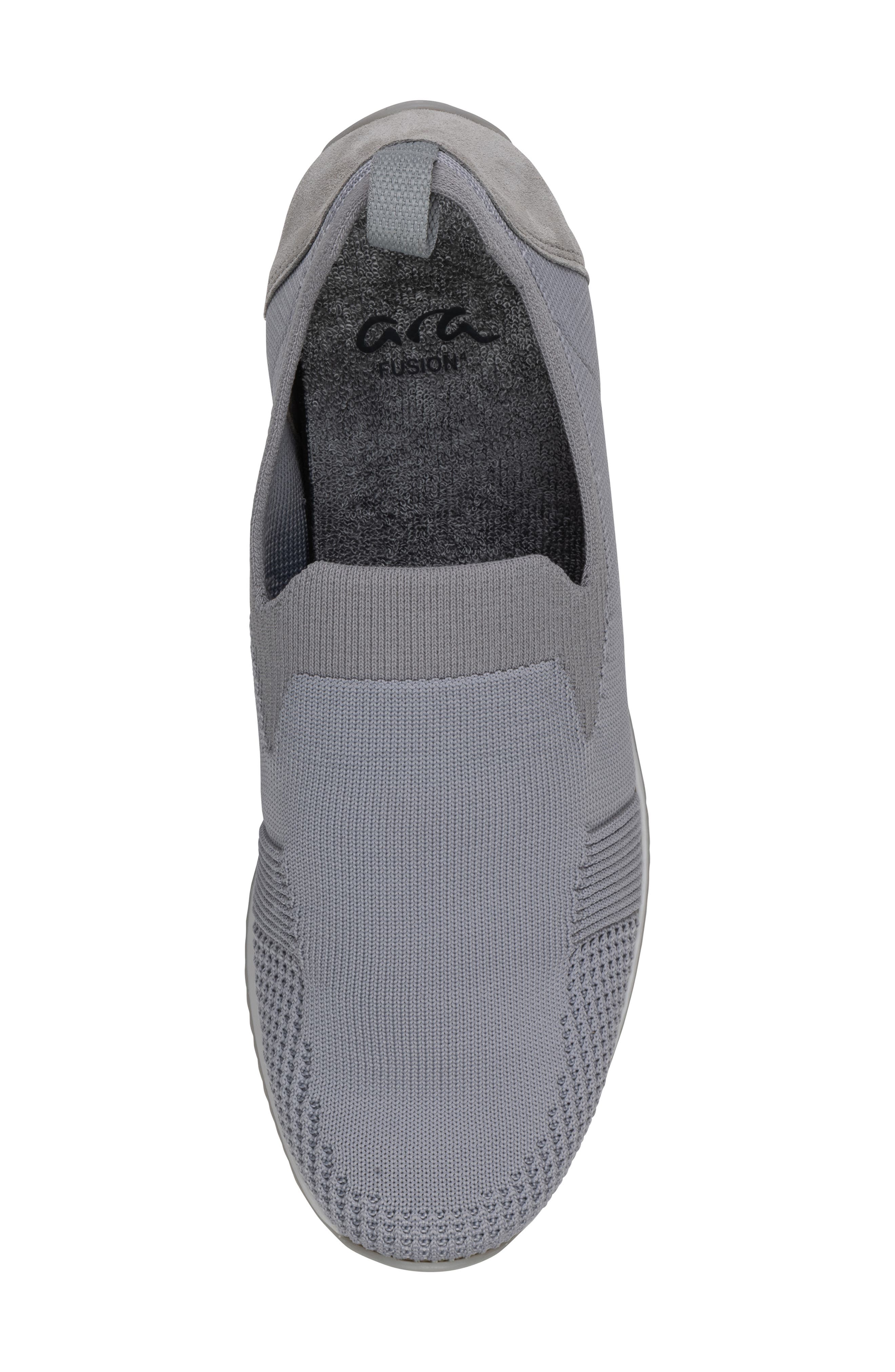 Leena Sneaker, Alternate, color, PEBBLE WOVENSTRETCH