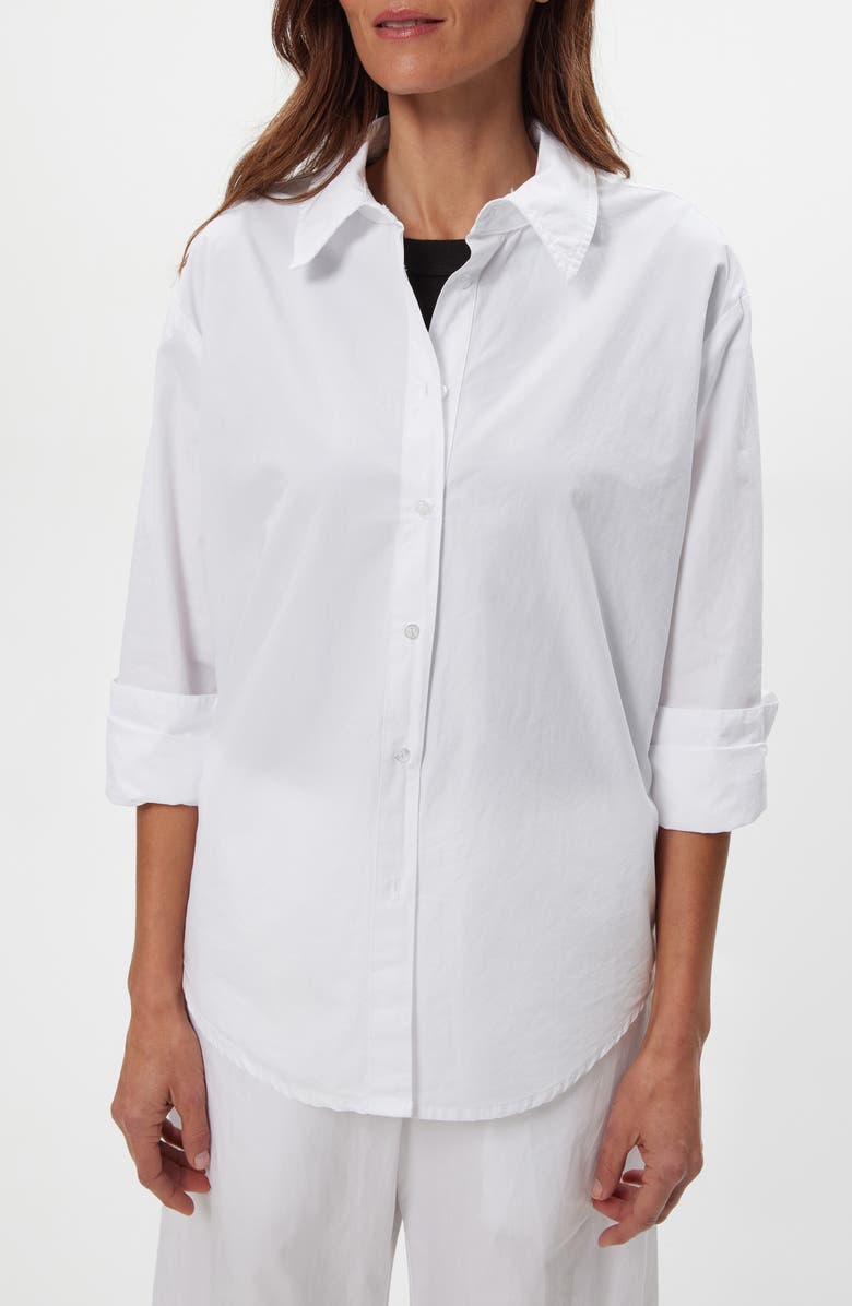Michael Stars Carson Button Down Shirt, Alternate, color, White