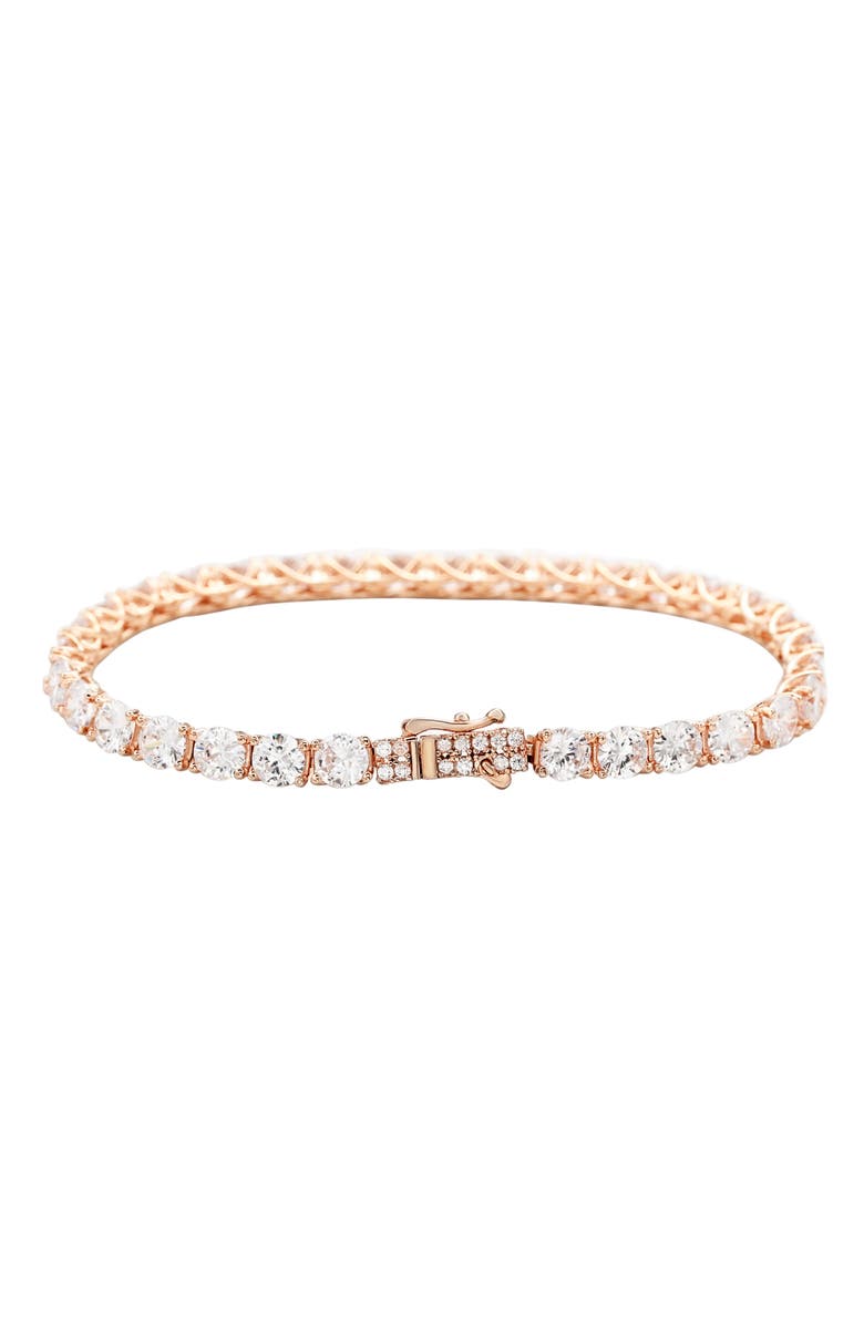SUZY LEVIAN Cubic Zirconia Tennis Bracelet, Alternate, color,