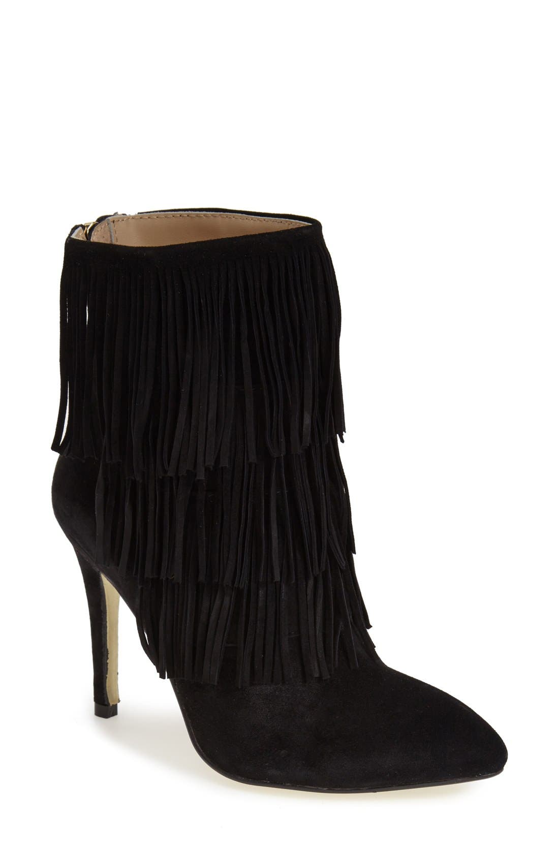 Kristin Cavallari 'Charm' Fringe Bootie, Main, color, 
