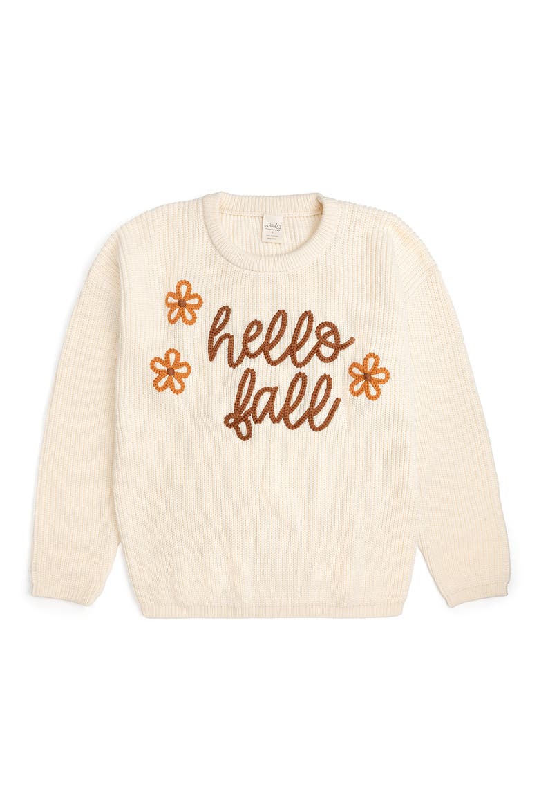 Hello Fall Knit Women's Sweater, Alternate, color, Natural