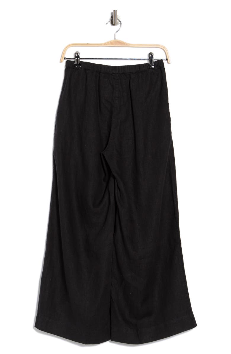 Frank & Eileen Cotton Wide Leg Pants, Alternate, color, Black