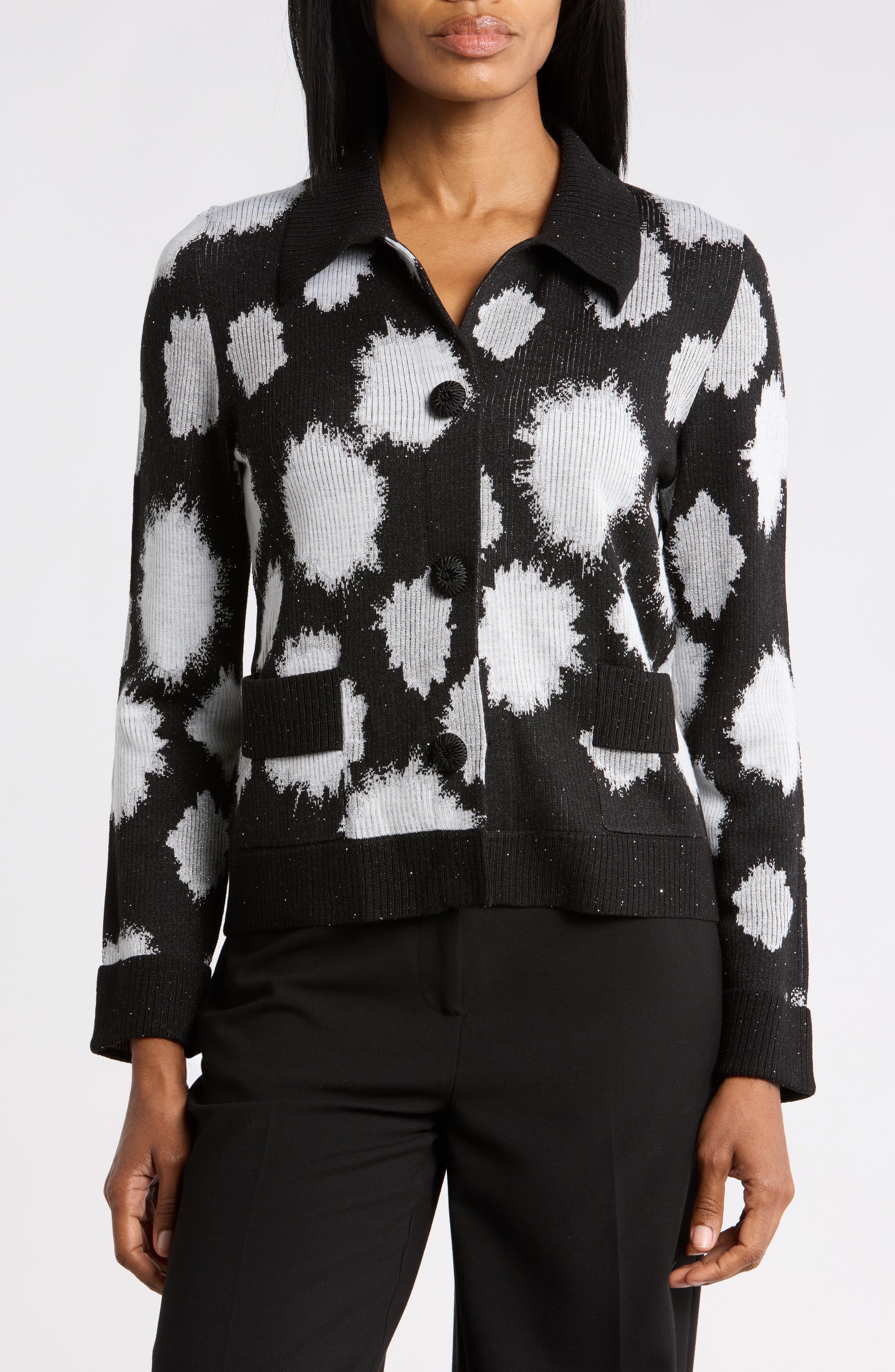 Hosna Collared Button Front Cardigan