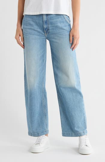 Mother The Stud Finder Flood Jeans In Blue