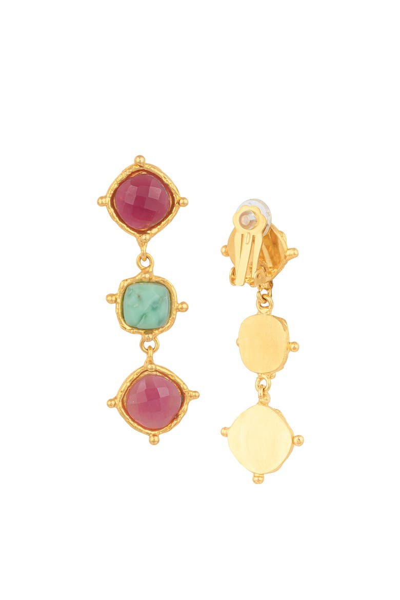 Medicis Earrings, Alternate, color, PINK