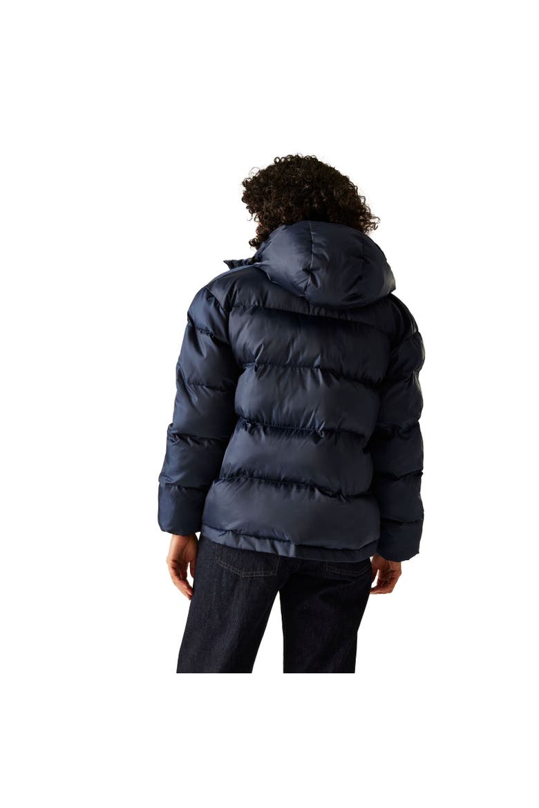Orla Kiely Flowers Quilted Oversized Jacket, Alternate, color, Navy