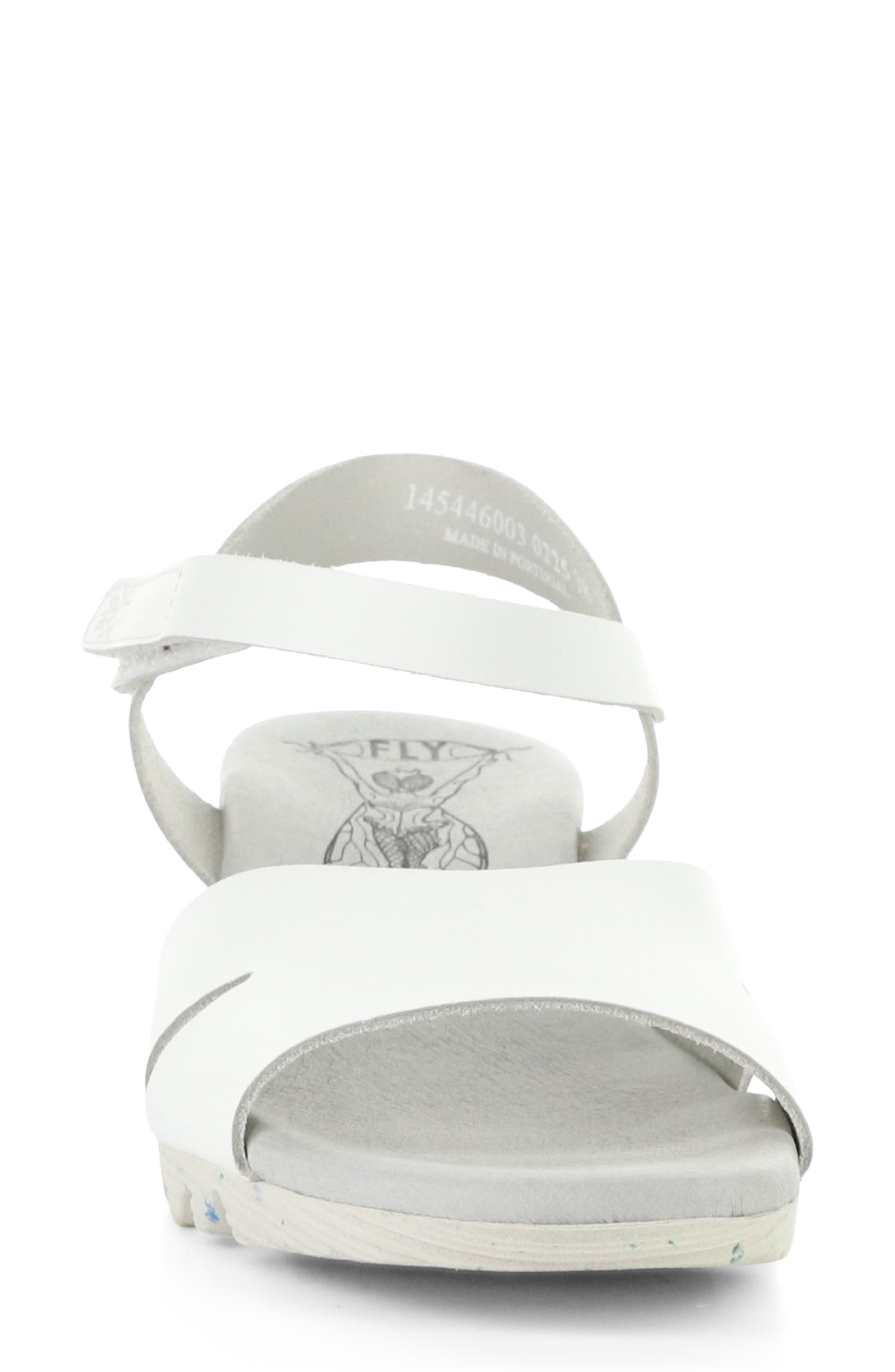 Olla Ankle Strap Wedge Sandal, Alternate, color, WHITE