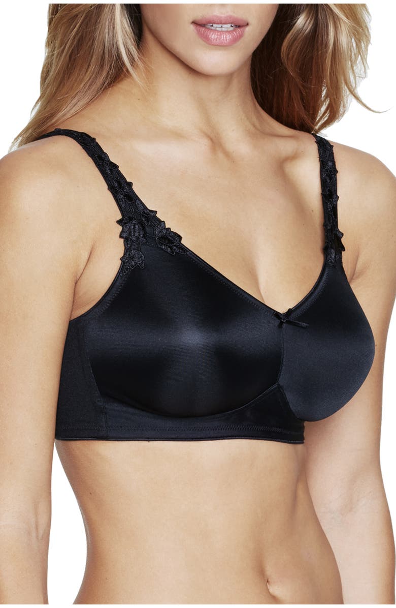 Dominique Intimates Jillian Wire-Free Seamless Minimizer Bra, Alternate, color, Black