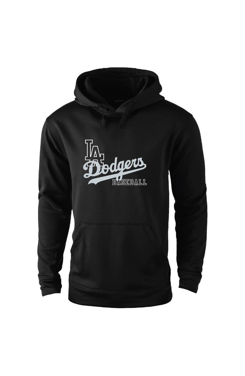 DUNBROOKE Men's Dunbrooke Black Los Angeles Dodgers Champion Pullover Hoodie, Main, color, 