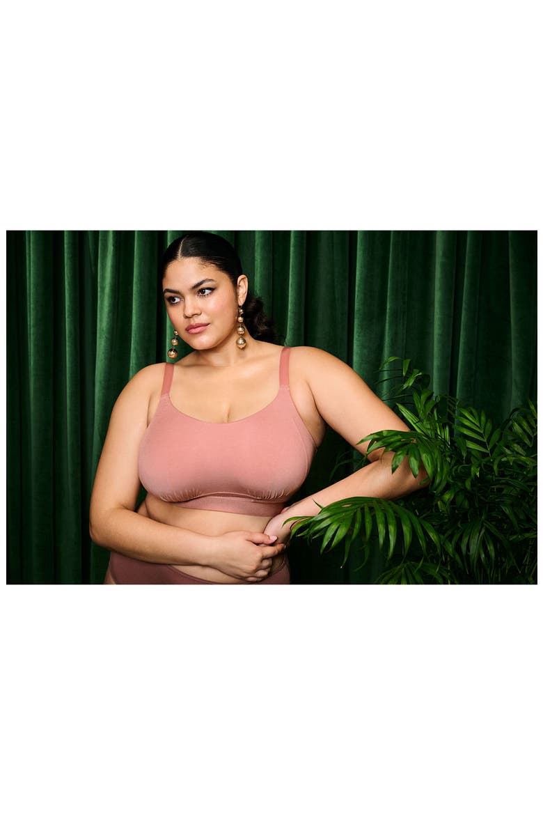 Downtime Wireless Bralette, Alternate, color, ASH ROSE