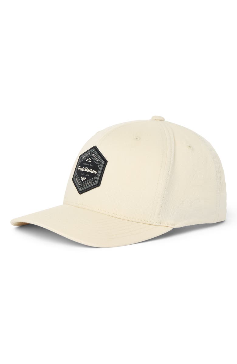 TravisMathew In the Chase Snapack Baseball Cap, Alternate, color, Italian Sand