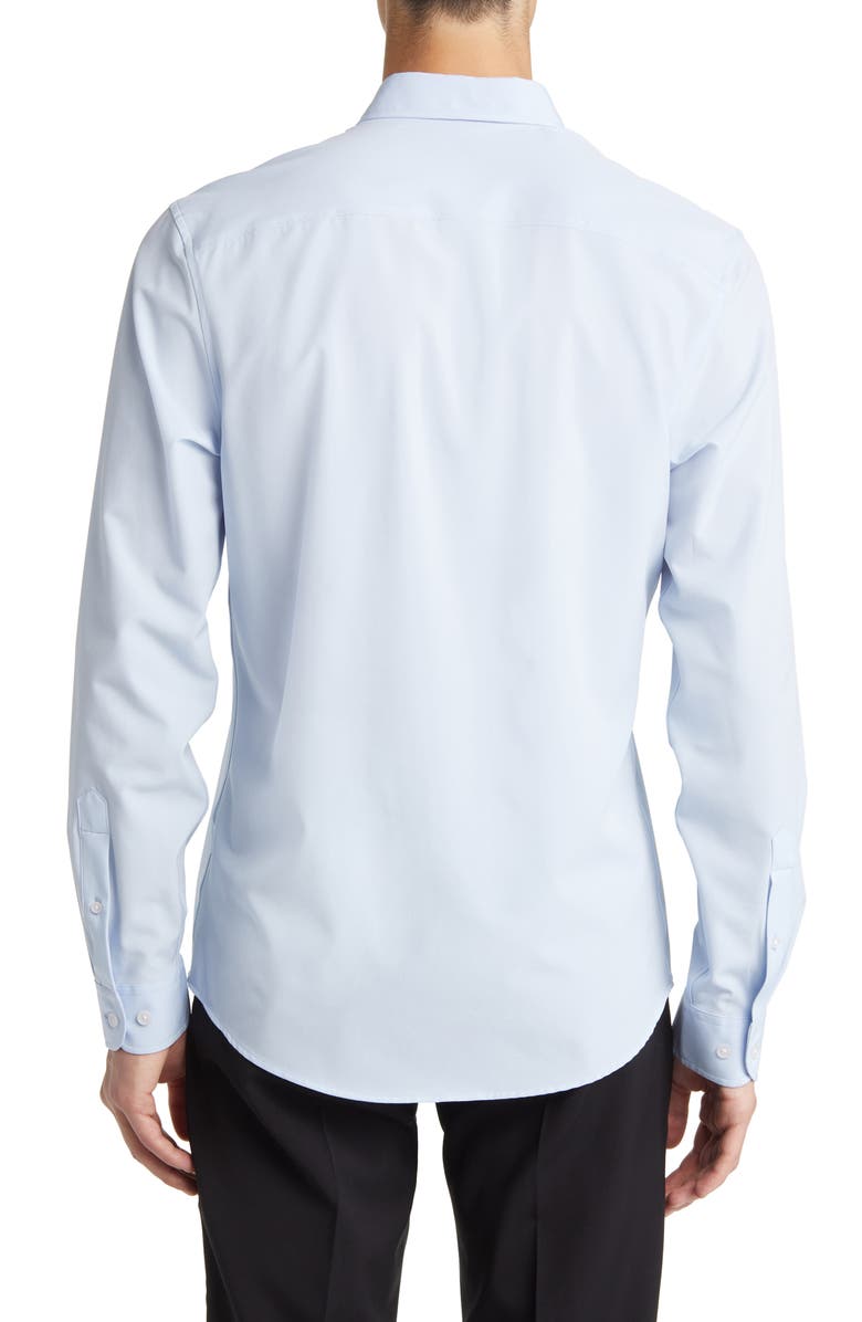 Nordstrom Solid Button-Up Shirt, Alternate, color, Blue Skyway