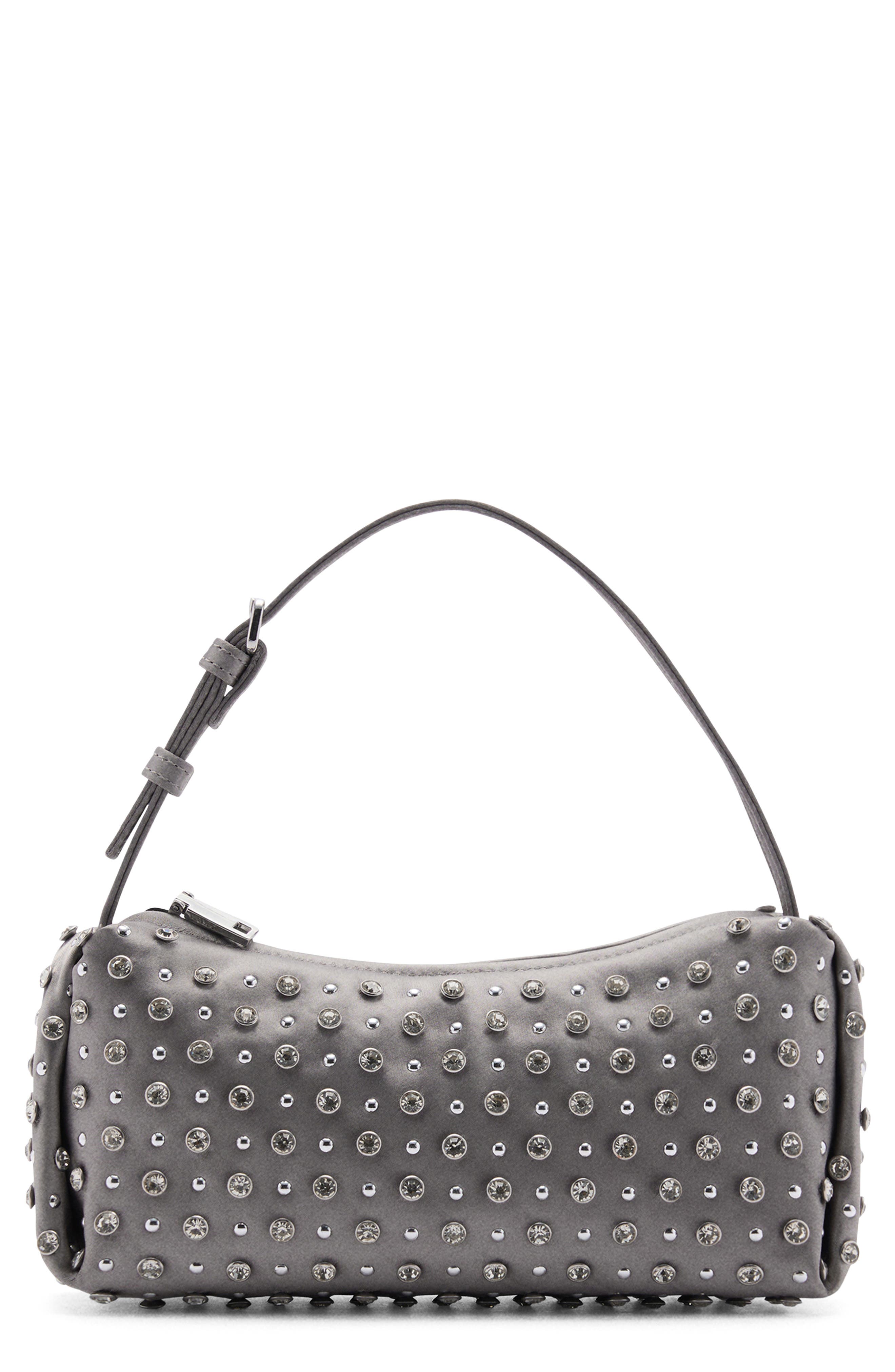 MANGO Beaded Shoulder Bag, Main, color, 