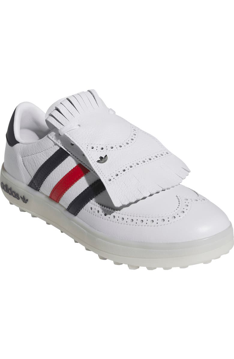 adidas Course Cup Spikeless Golf Sneaker, Main, color, White/ Night Indigo/ Scarlet