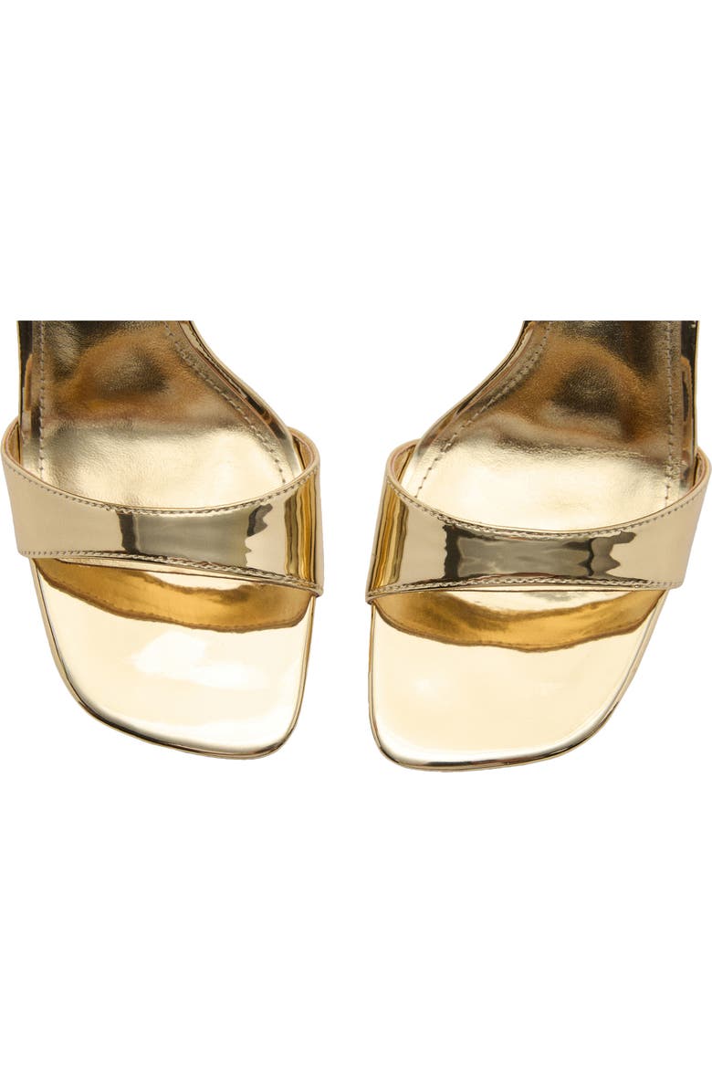 MANGO Ankle Strap Sandal, Alternate, color, Gold