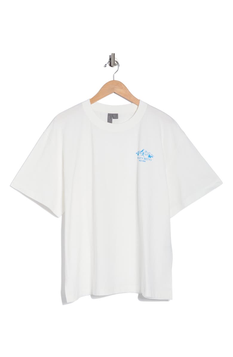 Sweaty Betty Explore More Organic Cotton Graphic T-Shirt, Alternate, color, White