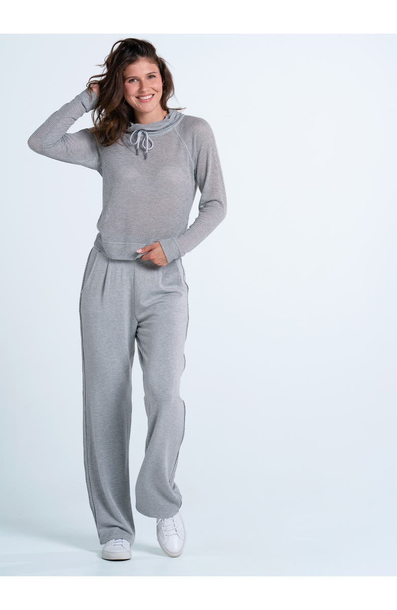 Lucky in Love Chill Day Long Sleeve, Alternate, color, Heather Grey