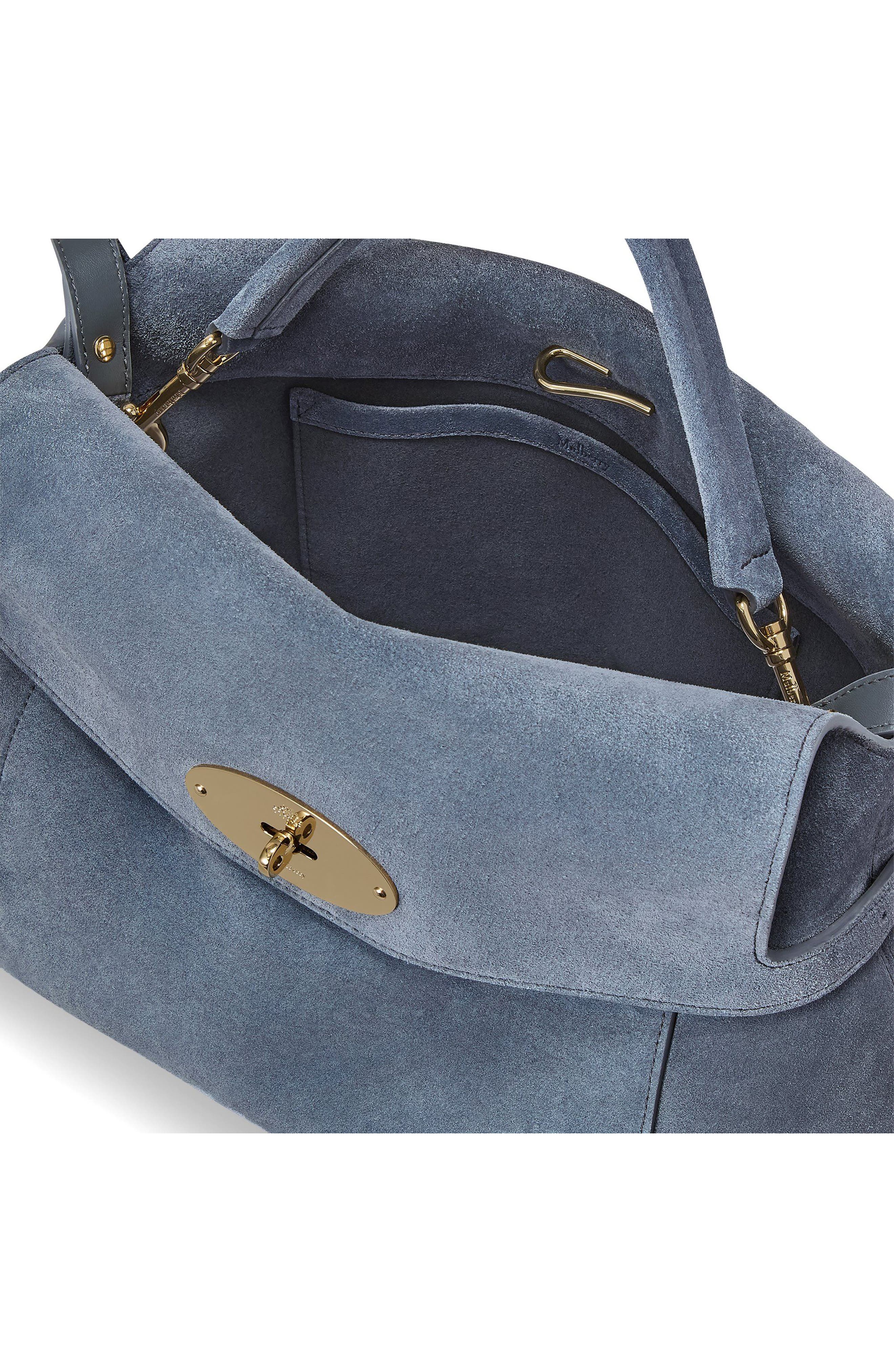Stevie Suede Top Handle Bag, Alternate, color, FOGGY GREY