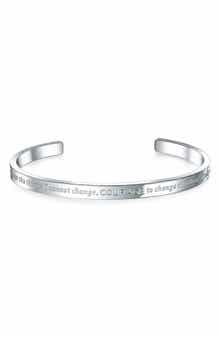 BLING JEWELRY Gender Inclusive Inspirational Serenity Cuff Bracelet