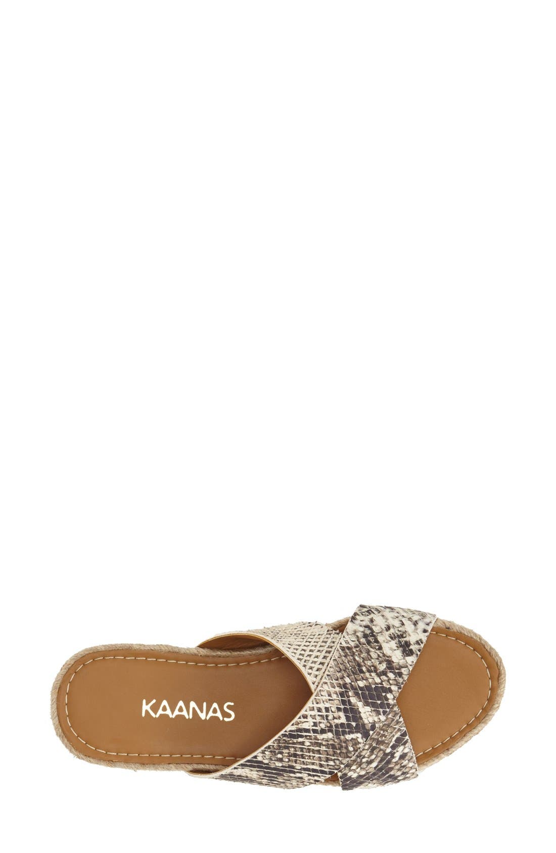'Guajira' Slide Espadrille, Alternate, color, BUTTERMILK PYTHON
