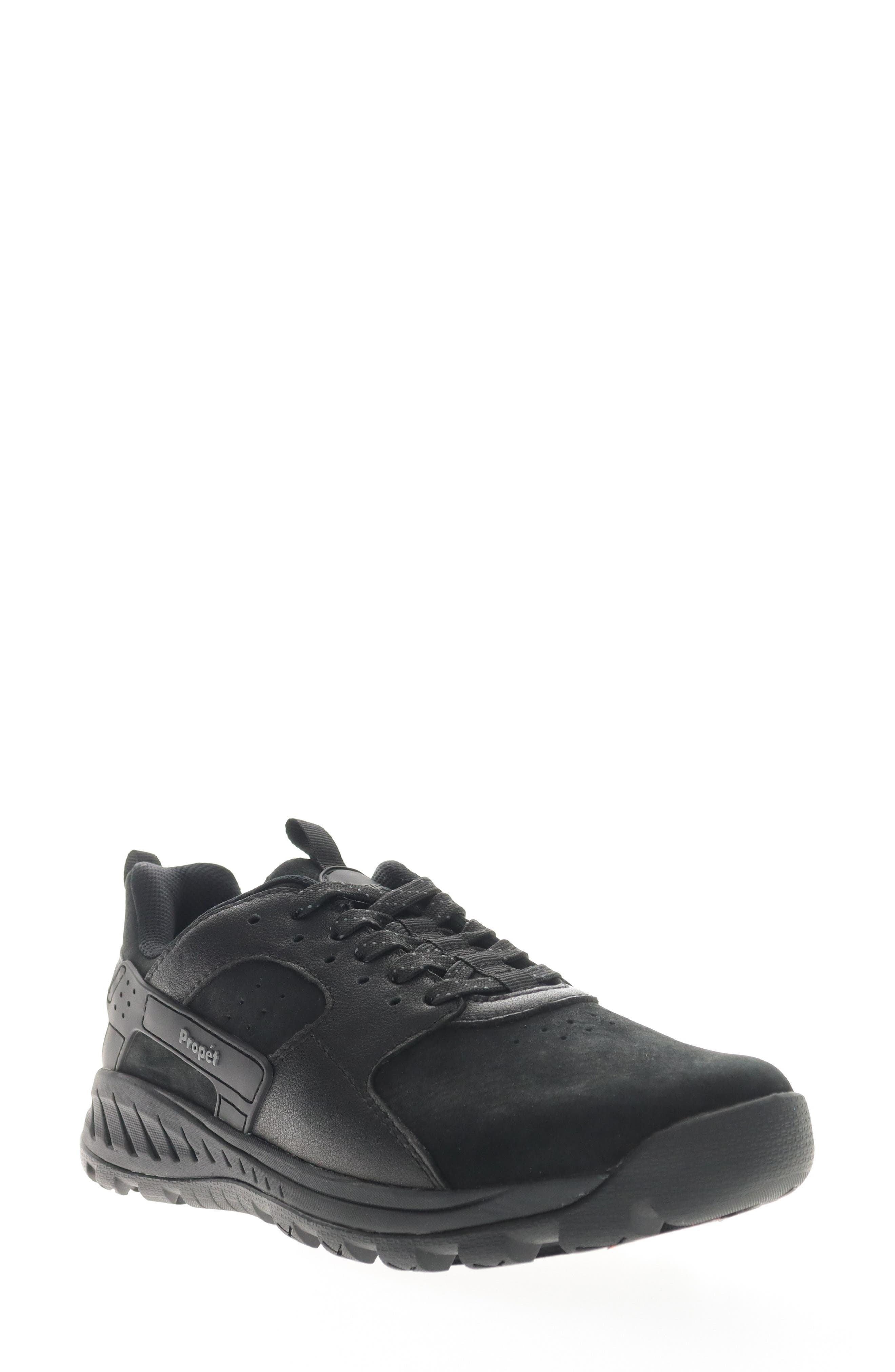 Propét Visper Waterproof Sneaker, Main, color, Black Suede