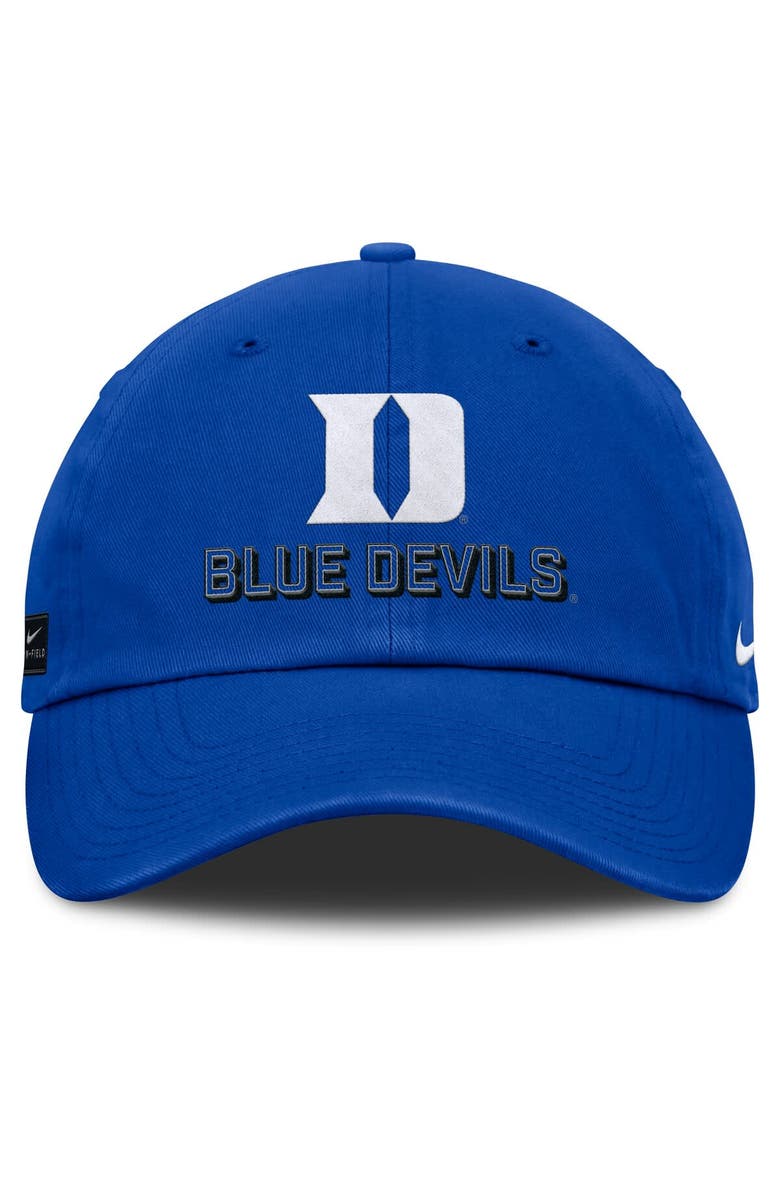 Nike Men's Nike Royal Duke Blue Devils 2025 On-Field Club Adjustable Hat, Alternate, color, Royal