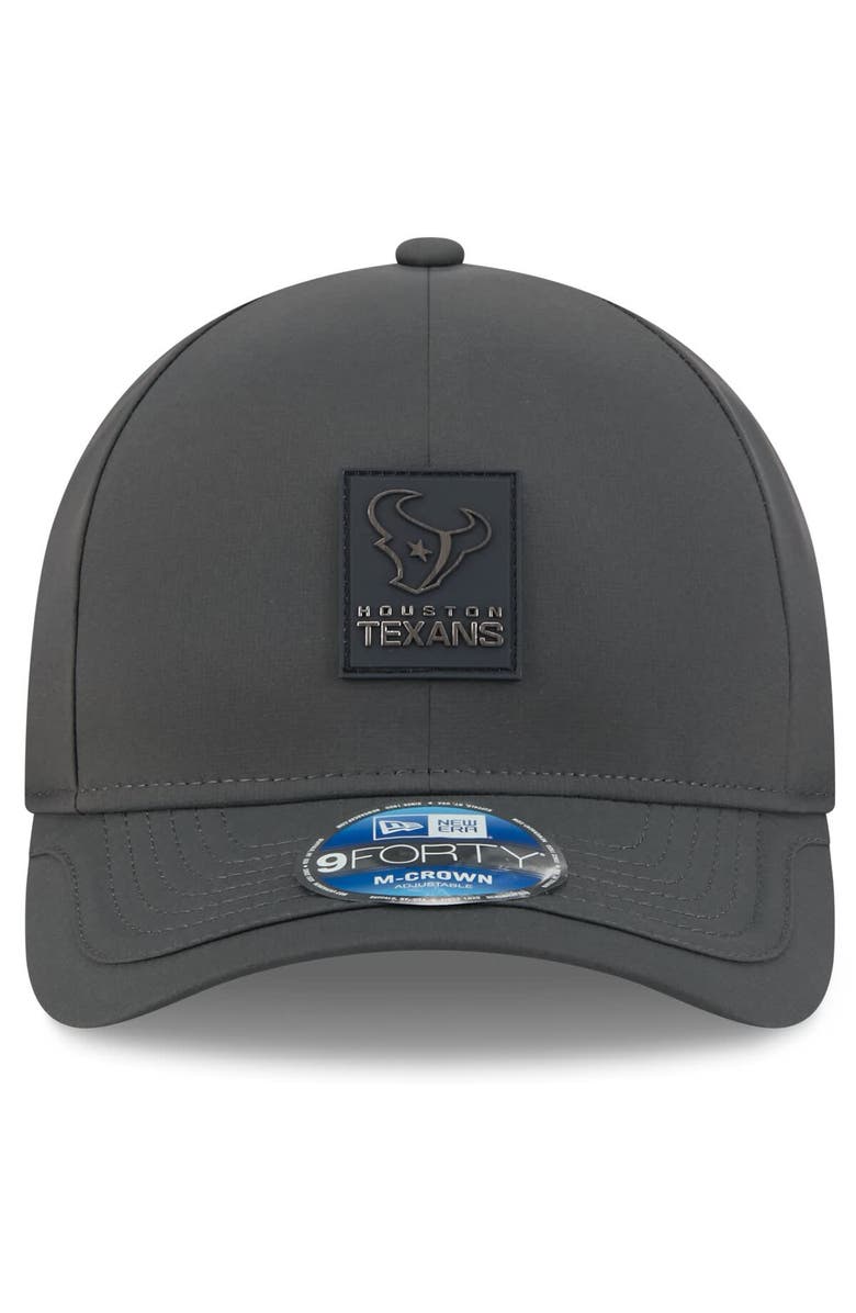 New Era Men
s New Era Charcoal Houston Texans 2025 Sideline Cold Weather 9FORTY M-Crown Adjustable Hat, Alternate, color, Charcoal