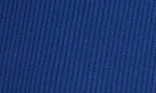 Karen Kane Long Sleeve Rib Top In Blue
