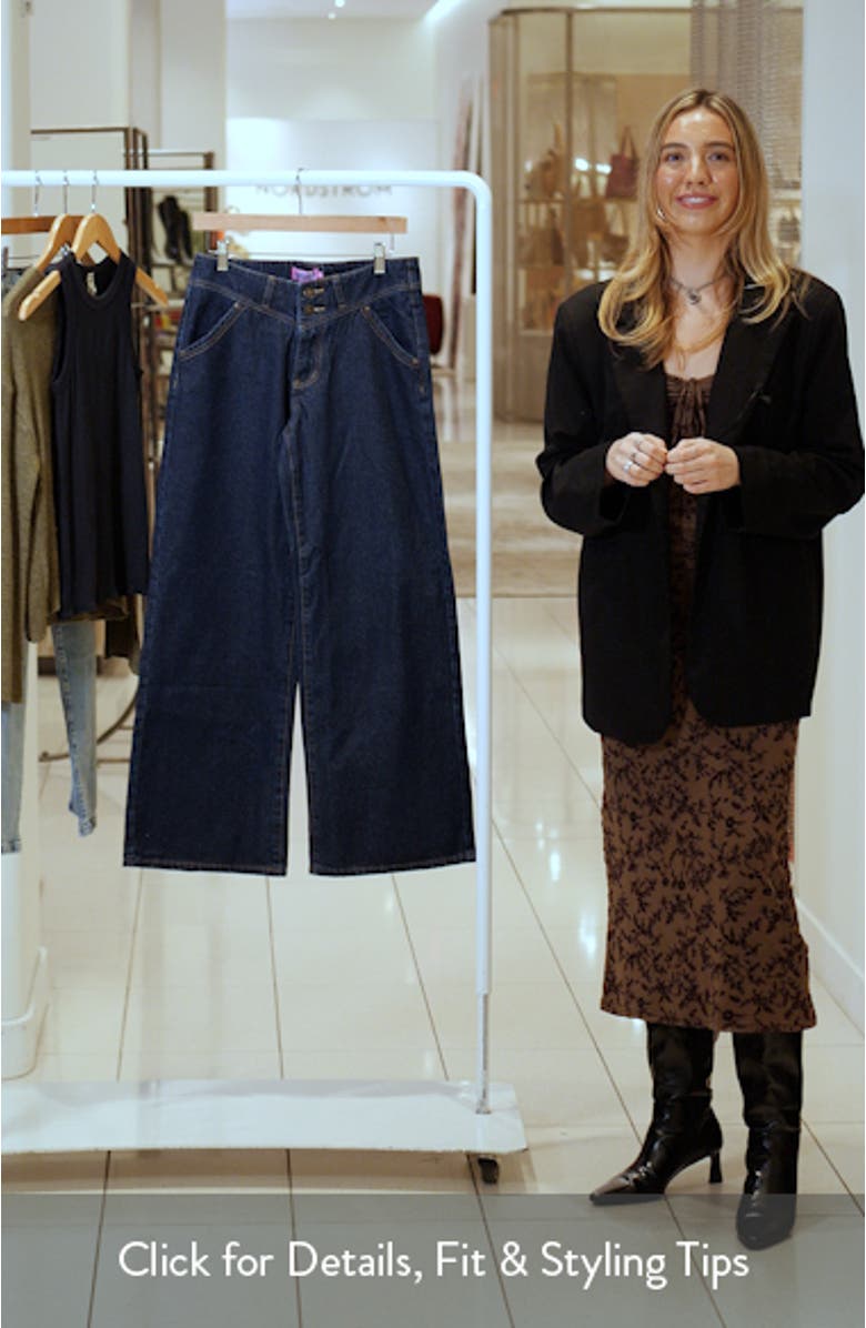 Meredith Low Rise Wide Leg Jeans, sales video thumbnail
