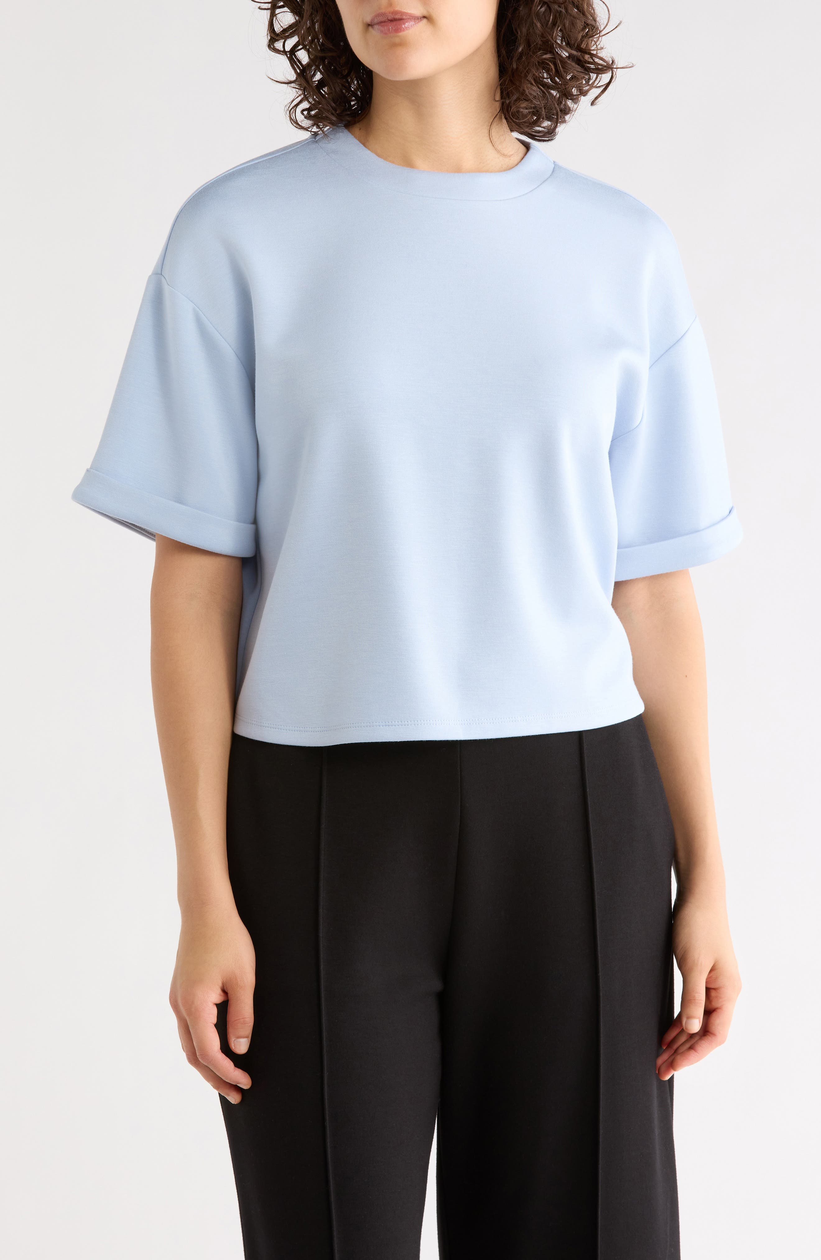 NORDSTROM RACK Crewneck Scuba T-Shirt