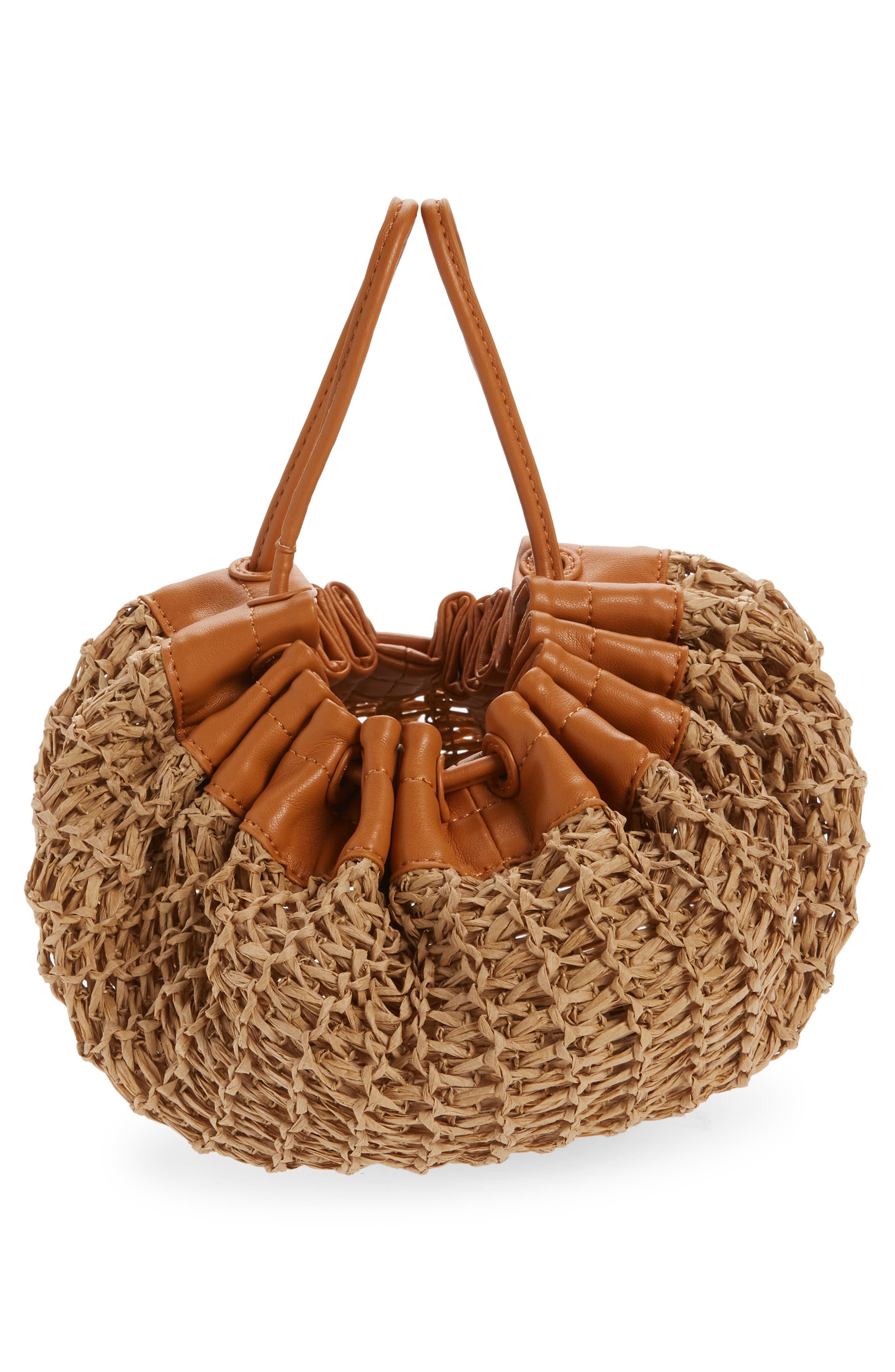 Simon Miller Straw Scrunch Bag, Alternate, color, 