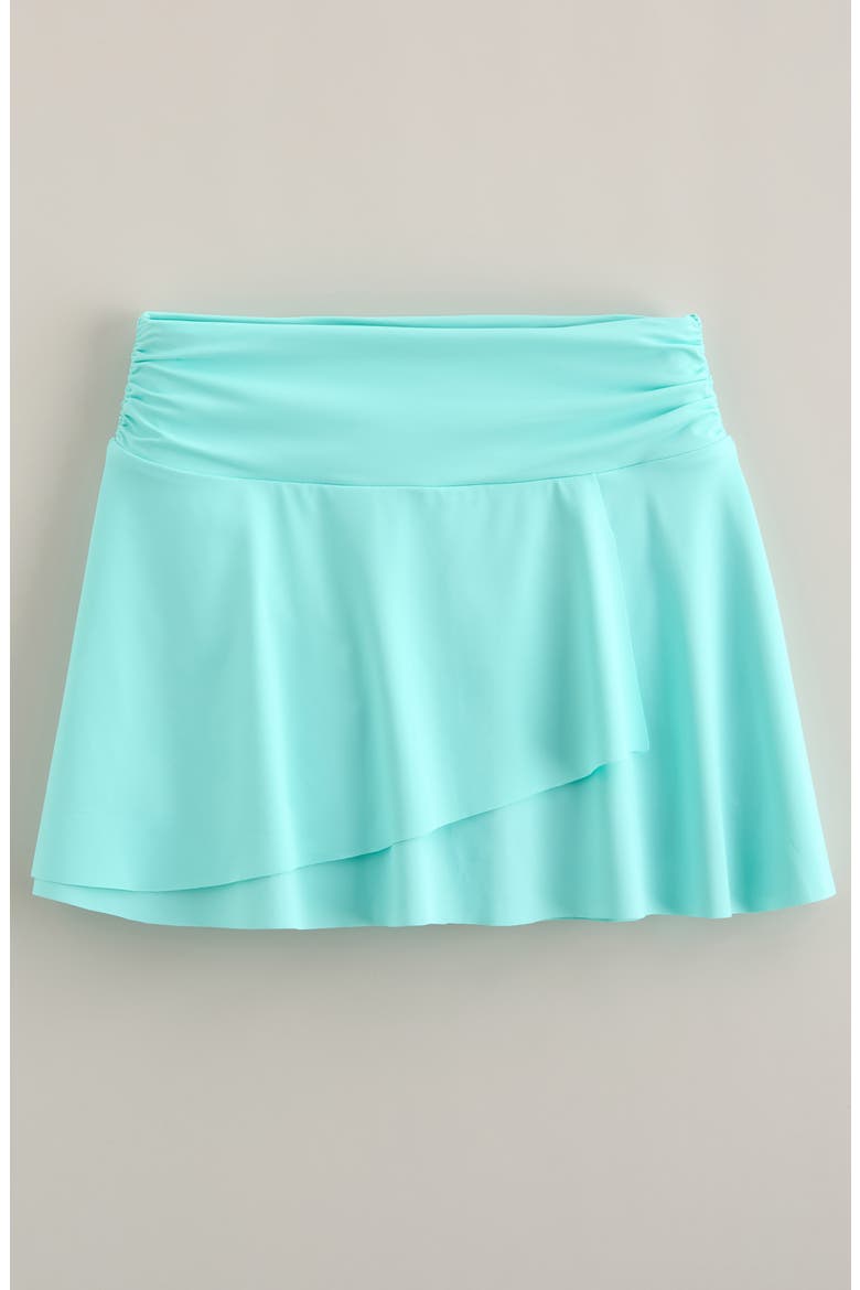 Kids' Twist & Twirl Faux Wrap Skort, Main, color, TEAL TINT