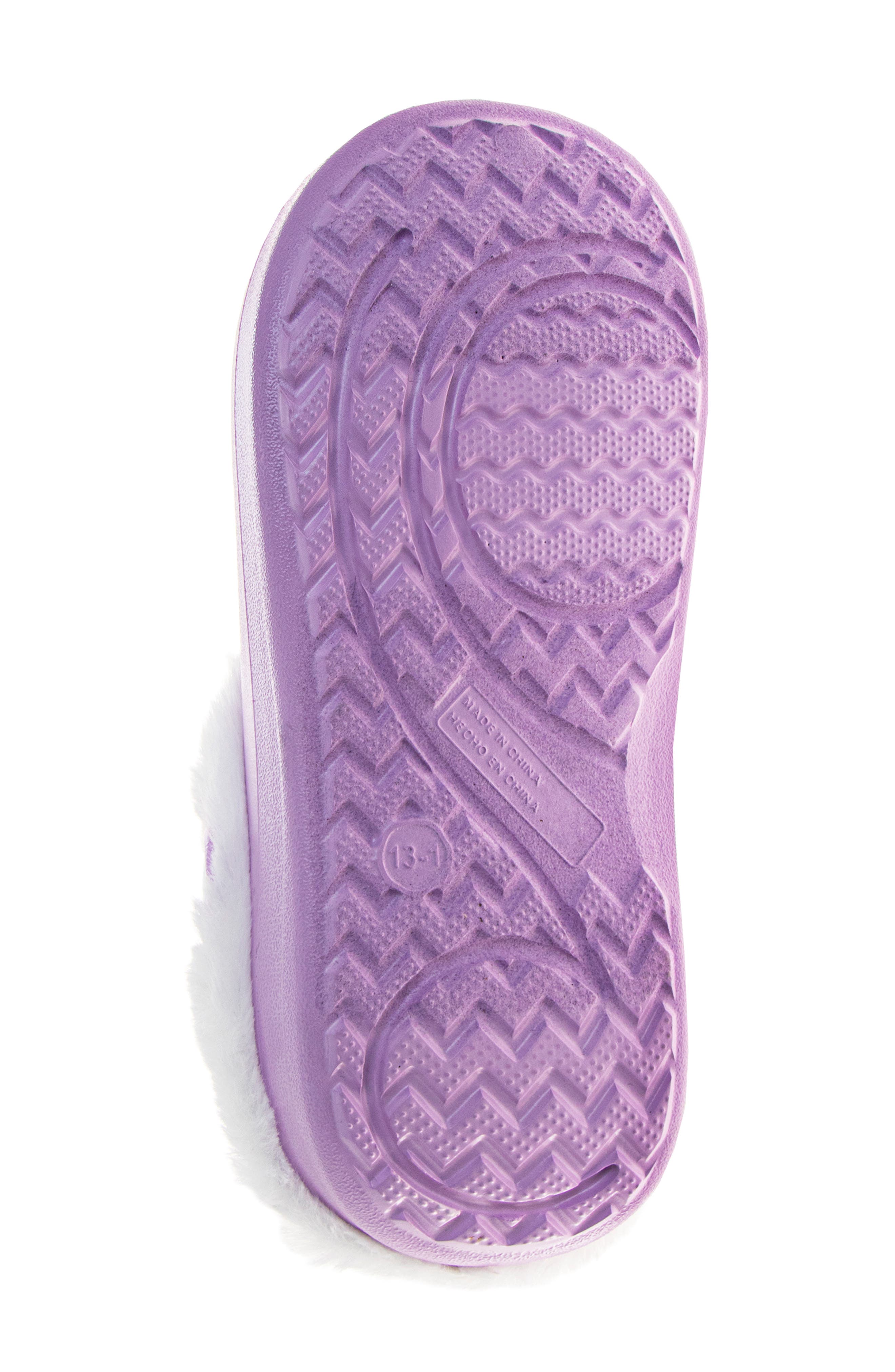 Kids' Lilo & Stitch Faux Fur Trimmed Clog, Alternate, color, LIL