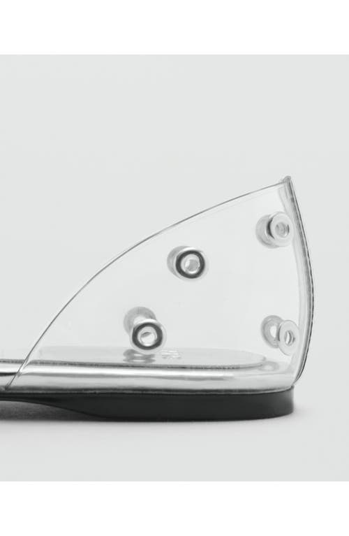 Mango Women's Eyelets Vinyl Shoes In Silver